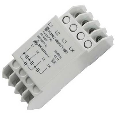 Un componente elettrico con l'etichetta: XC09-32/27/1500. Utilizzato per AC 220V-240V, 25-150Hz. Morsetti di connessione per L1, L2, L3, LX.