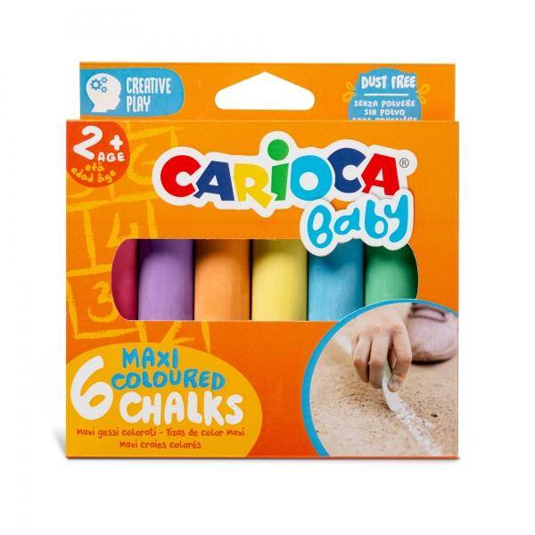 Carioca tizas maxi multicolore bambino 6 -chand-0