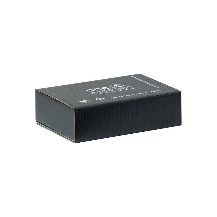 Scatola di spedizione CORproTRONIC Foampac, 200x140x50 mm, incl. schiuma alveolata dissipativa-0