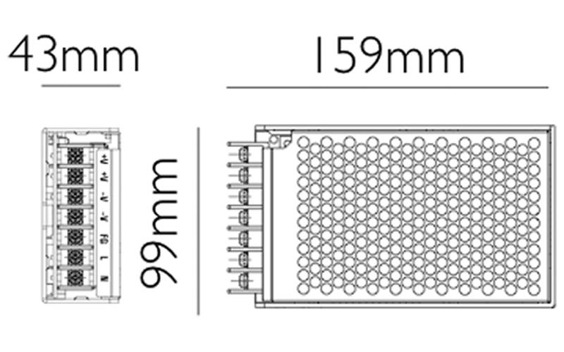 Driver LED - 100 W - Tensione Costante 24 V-0