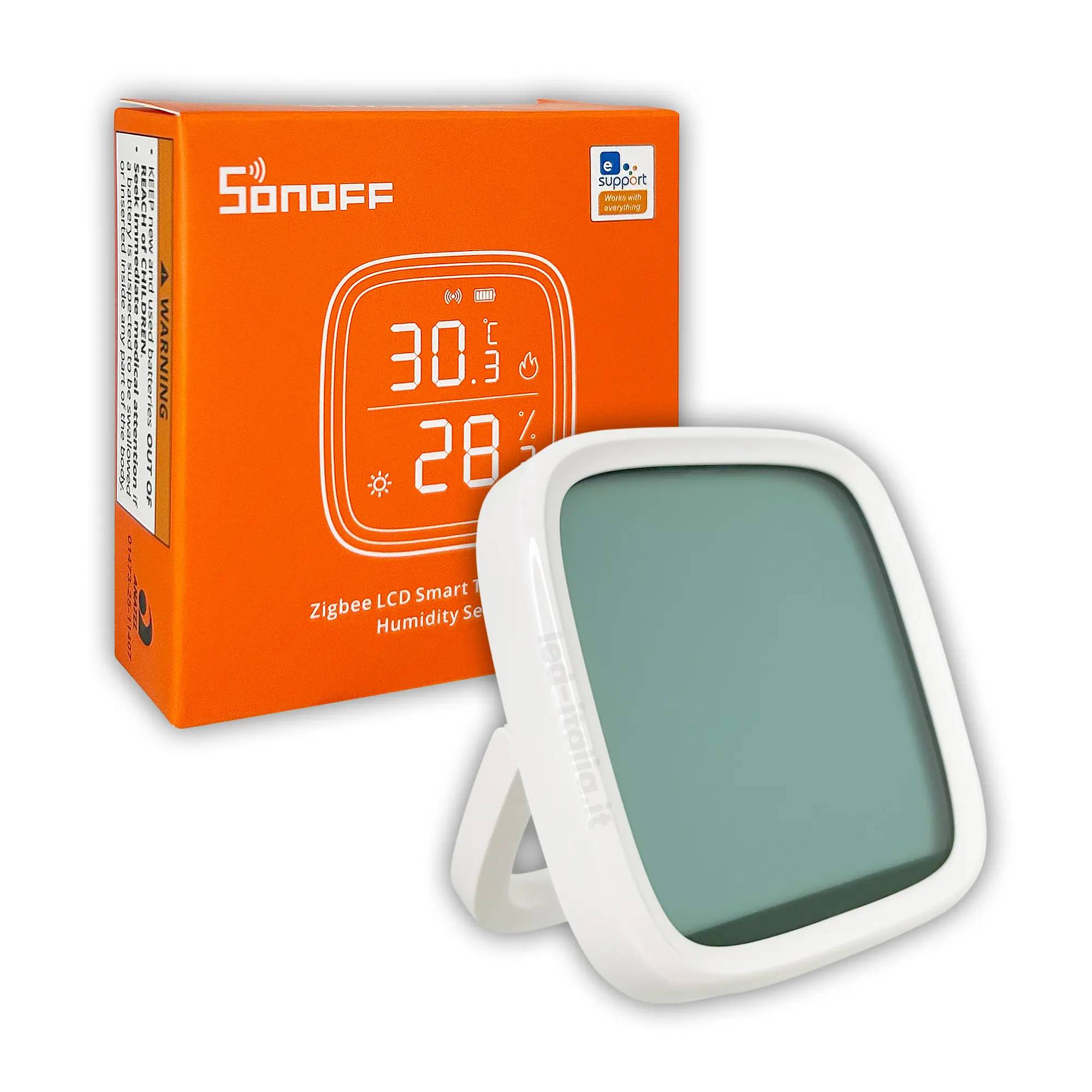 Sonoff Sensore Smart di Temperatura e Umidità ZigBee con schermo LCD-0