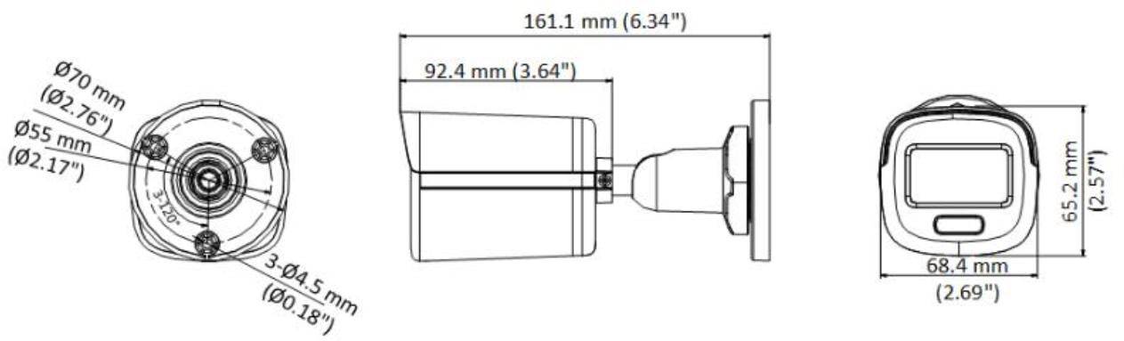Hikvision DS-2CE10KF3T-LE(2.8mm) 3K Telecamera Mini Bullet ColorVu a doppia illuminazione PoC fissa-1