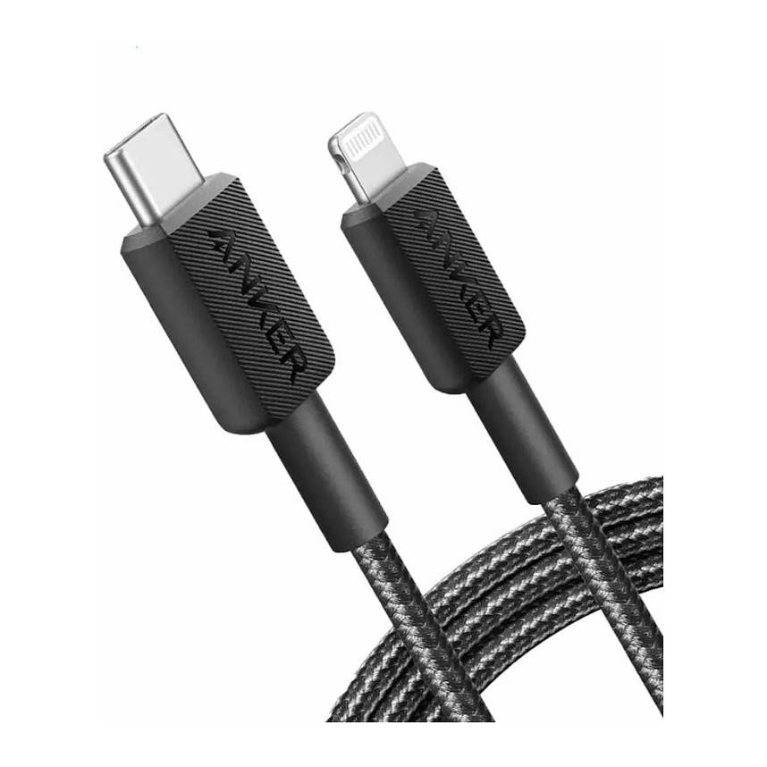 Anker 322 0,9 m Nero (Anker 322 USB-C to LGT Cable Nylon, 0.)-0