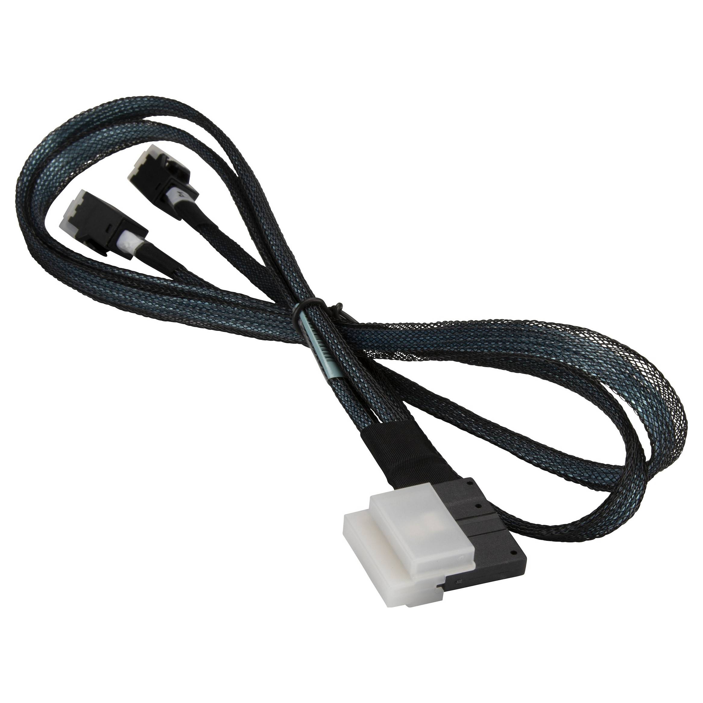 Supermicro - Internes SAS-Kabel - Slim SAS (SFF-8654) (M) bis Mini SAS HD (SFF-8643) - 70 cm-0
