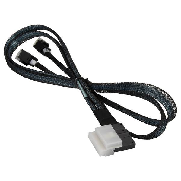 Supermicro - Internes SAS-Kabel - Slim SAS (SFF-8654) (M) bis Mini SAS HD (SFF-8643) - 70 cm