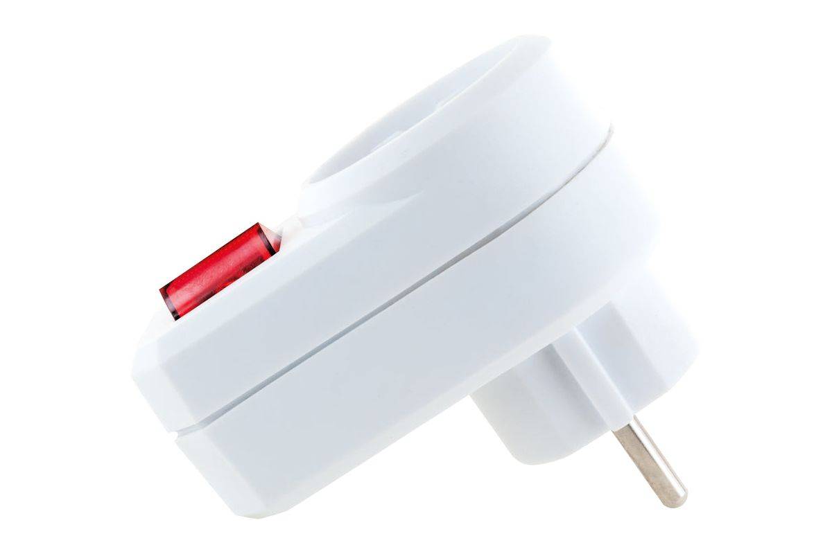 Schwaiger Steckdose 1xSchuko mit Schal-1