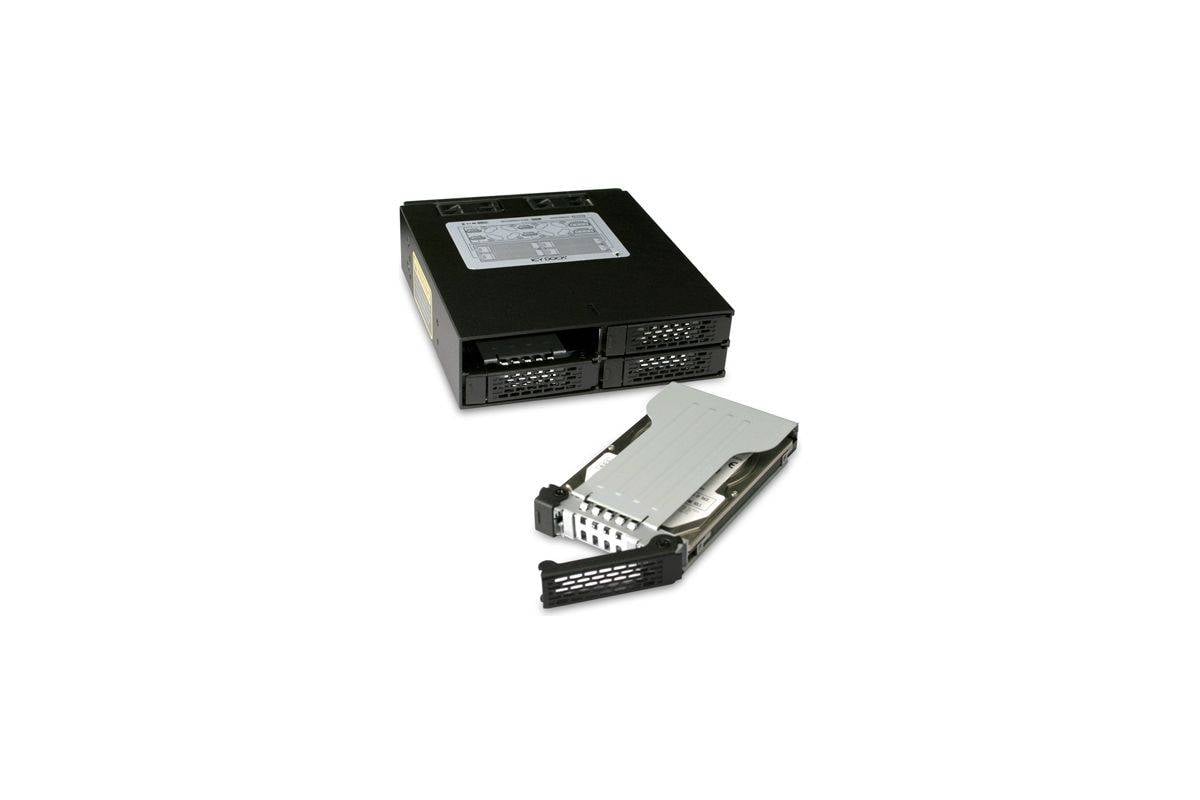 Icy Dock MB994SP-4S pannello drive bay Nero (Icy Dock MB994SP-4S 4x2.5 to 5.25 S-3