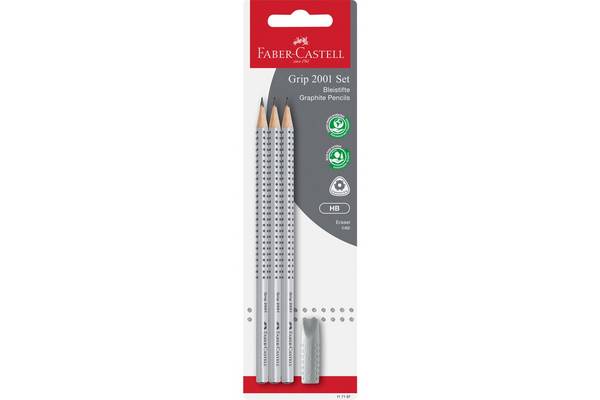 Faber-Castell Grip 2001 Set HB 4 pz (Faber-Castell GRIP 2001 - blyant - HB)