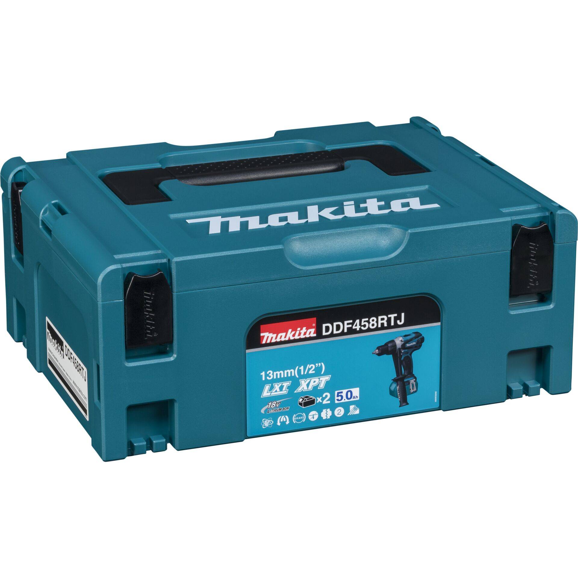 Makita DDF458RTJ - Bohrung - schnurlos - 2 Geschwindigkeiten - Bohrfutterschlüssel 13 mm - 91 N·m - 2 Akkus - 18 V-2