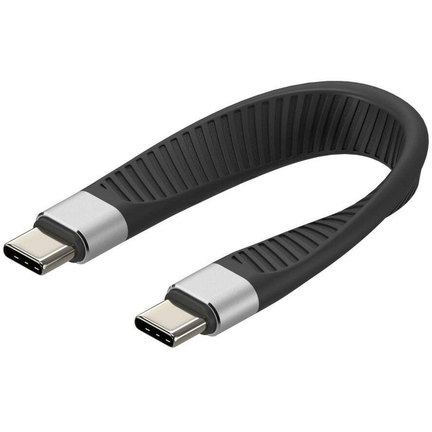 Cavo Corto Piatto USB-C™ Maschio a USB-C™ Maschio E-Mark Ricarica Rapida FPC 12.4 cm-0