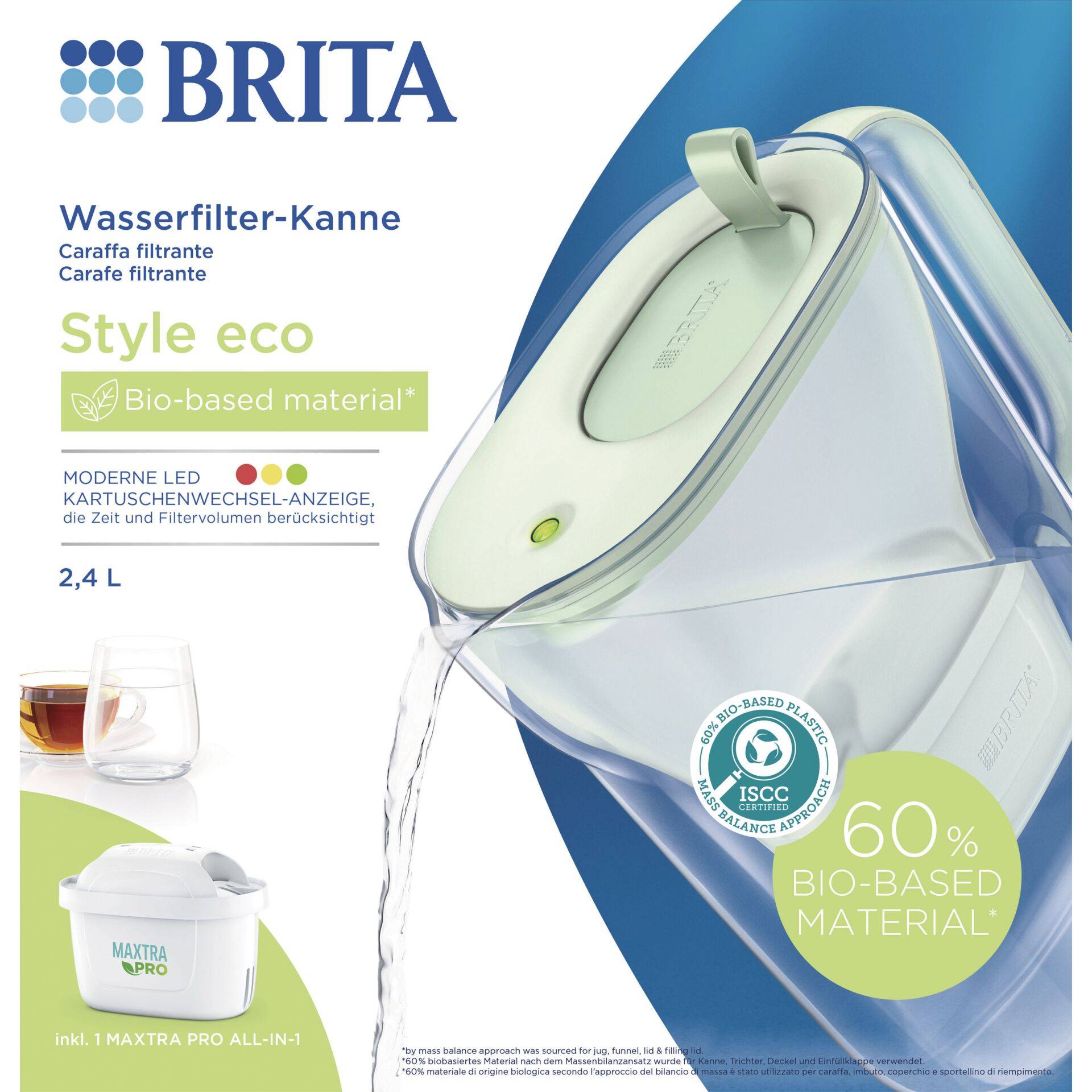 BRITA Style Eco Verde + 1er Maxtra Pro 128012-1