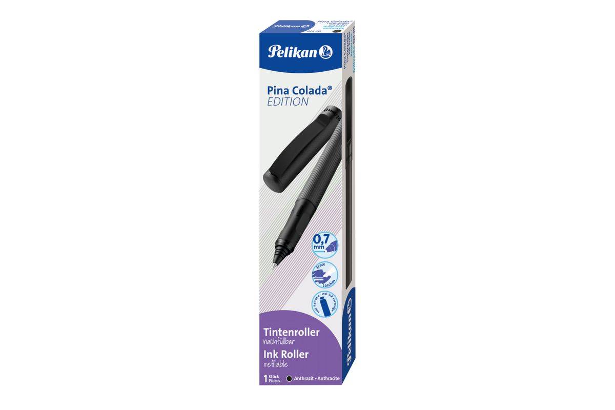 Pelikan Pina Colada Edition, Stick Pen, Antracite, Blu, 0,7 mm, Fine, Ambidestro-0