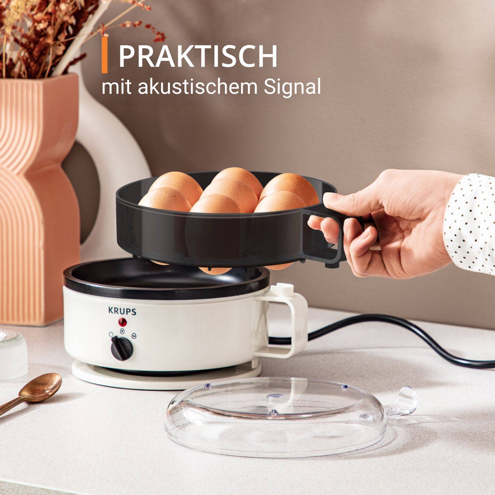 Krups EG 230115 7 uovo/uova Bianco-0