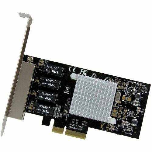 StarTech.com Scheda di rete PCIe Gigabit Power over Ethernet a 4 porte - Adattatore PCI express - Intel I350 NIC-2