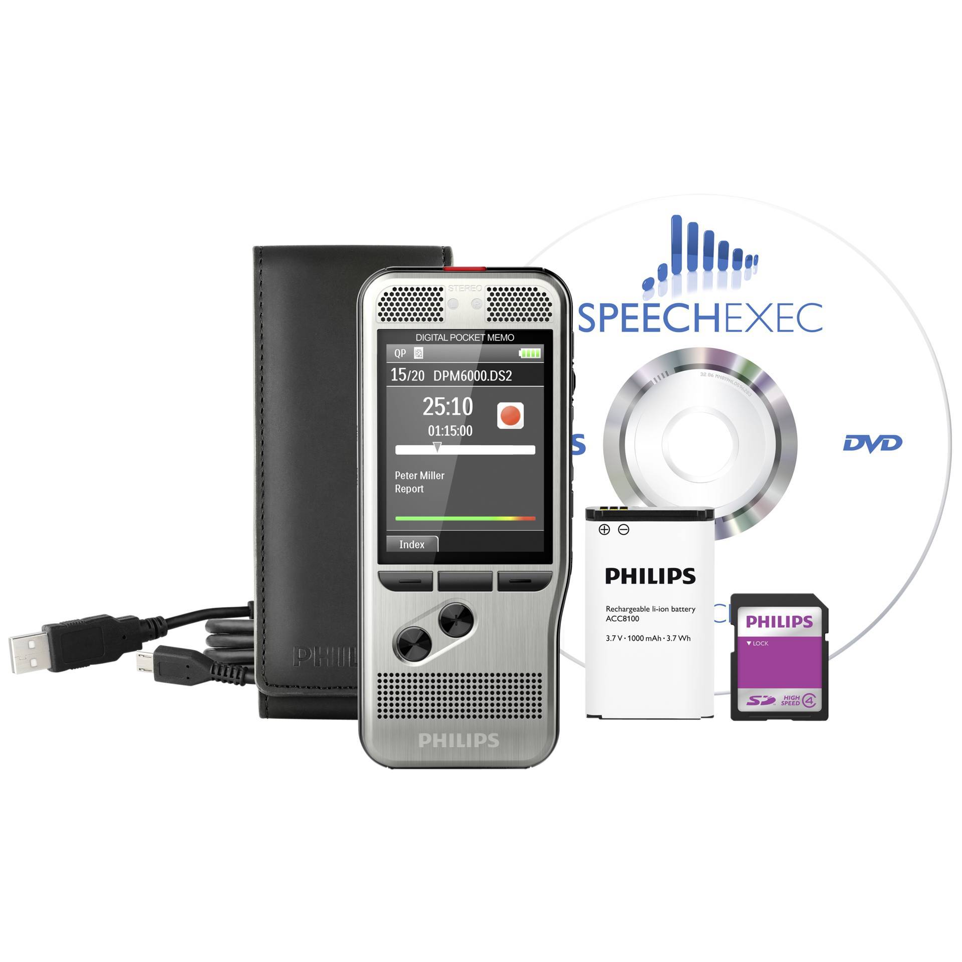 Philips Pocket Memo DPM6700 - Voicerecorder (DPM6700/03)-2