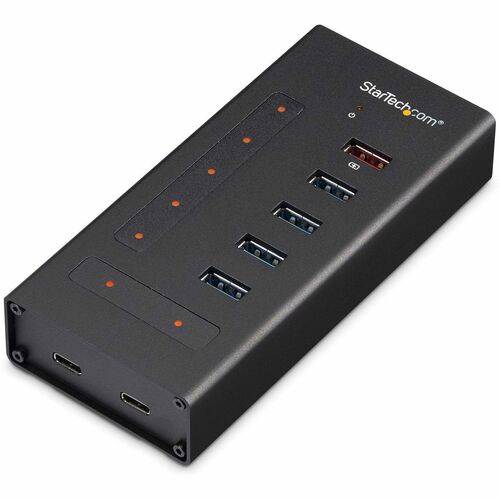StarTech.com Hub USB C a 7 porte - USB Type-C a 2x USB-C/5x USB-A - Hub USB 3.0 in metallo industriale - SuperSpeed USB-0
