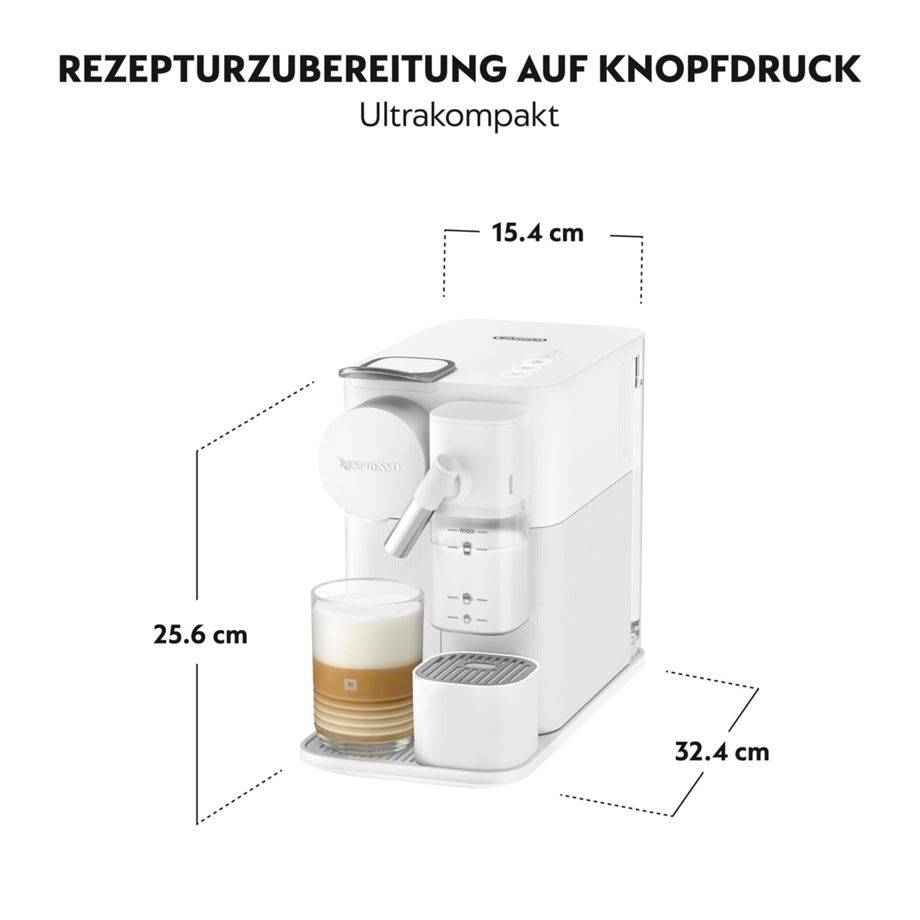 Delonghi m.d.c. nespresso lattissima one en510.w white-2