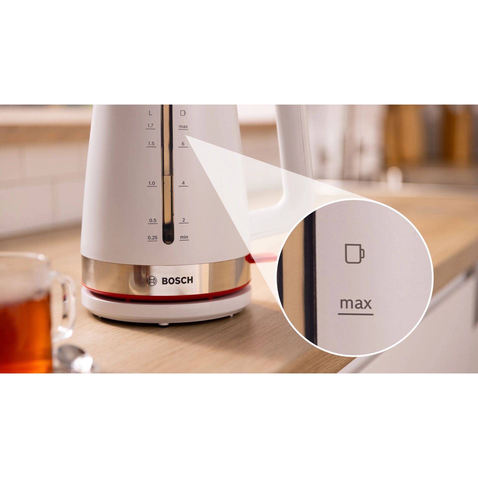Bosch TWK4M221 bollitore elettrico 17 L 2400 W Bianco-1