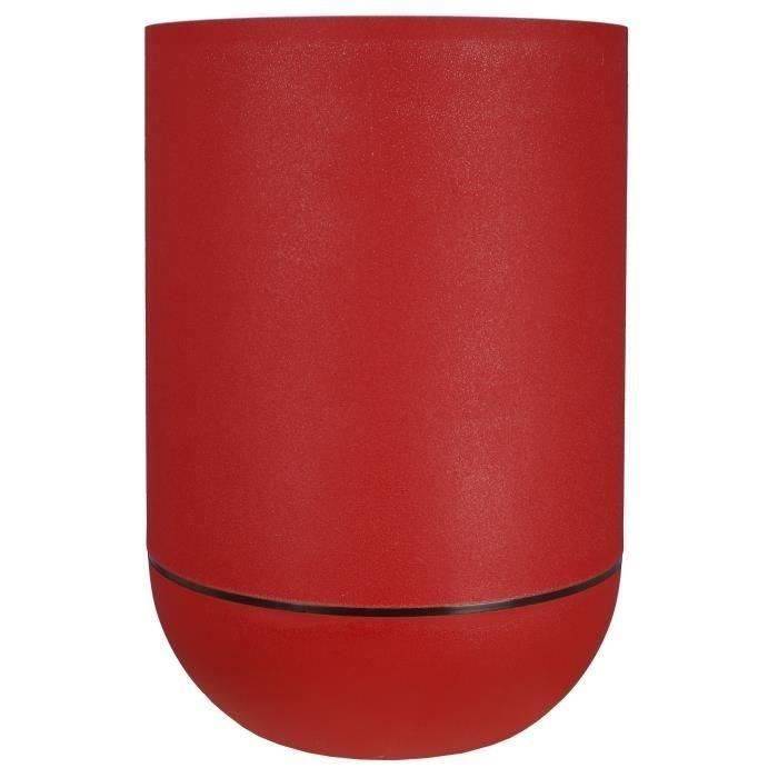 Vaso Riviera Ø 50 cm Rosso Plastica Rotondo-0