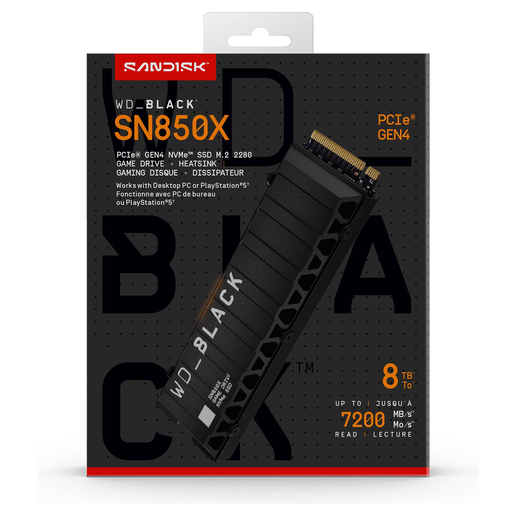 SSD Int 8TB SN850X NVMe WDBLACK-0