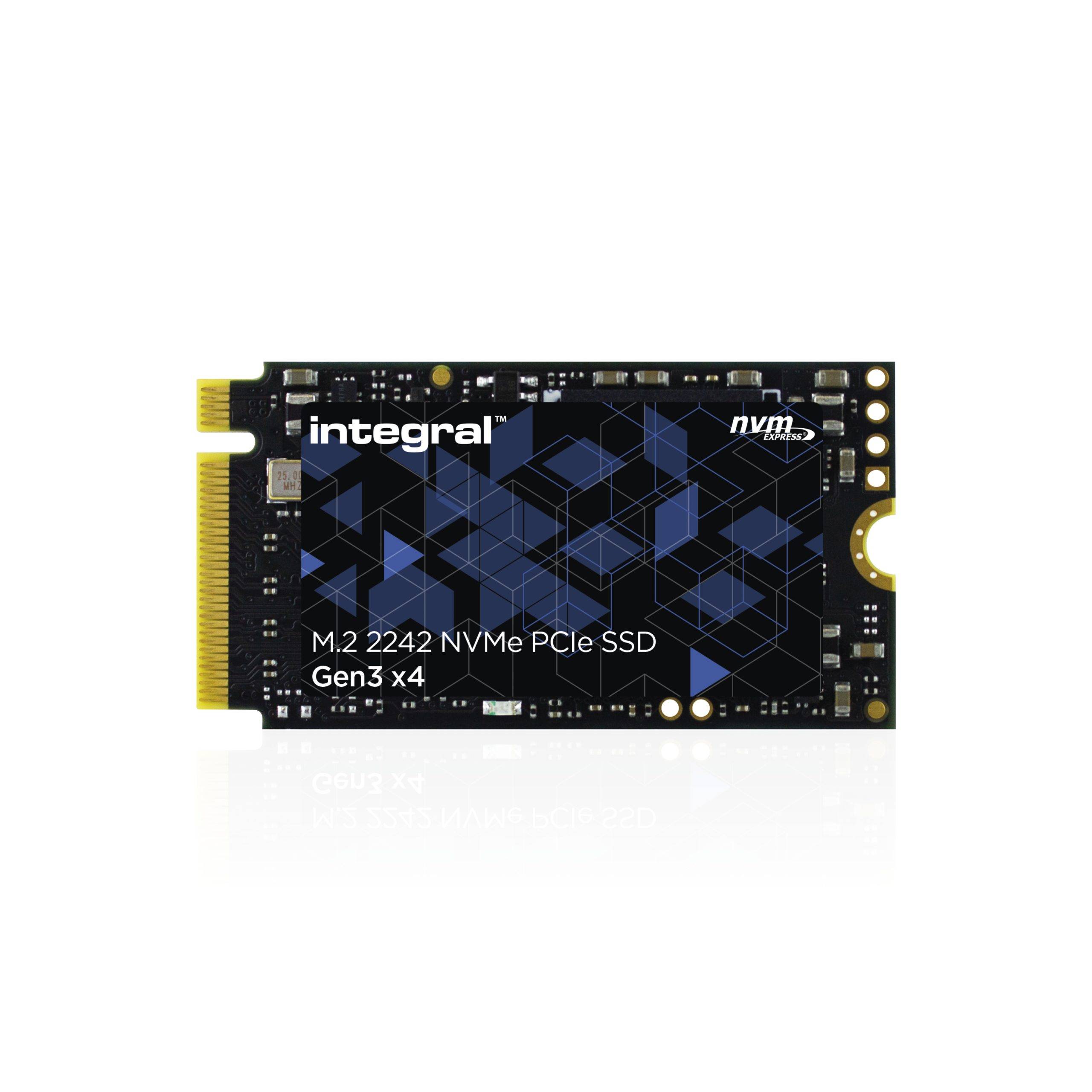 256GB SSD M.2 2242 NVME 1.4 PCIe Gen3x4 R-2400MB/s W-1100MB/s TLC TBW 185 INTEGRAL