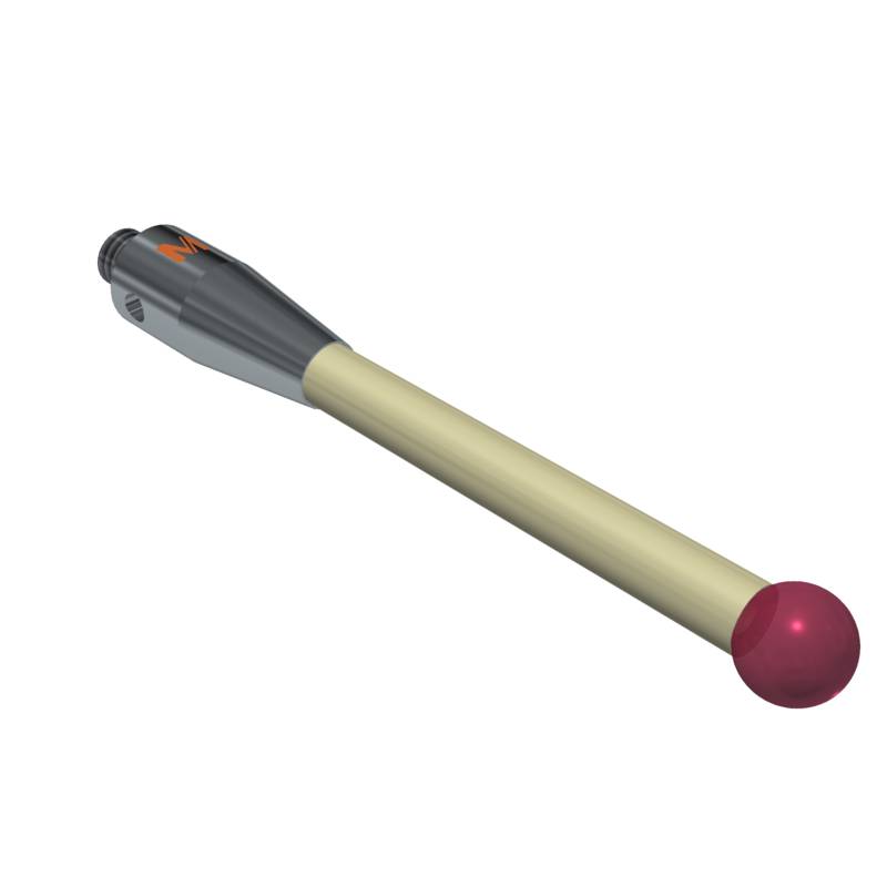 MITUTOYO, K651555, Machine tool Stilo M4 rubino sfera 6,0mm, 01-M4-R6-L50-ML38,5-CER4,5-BS7-components vacuum brazed-0