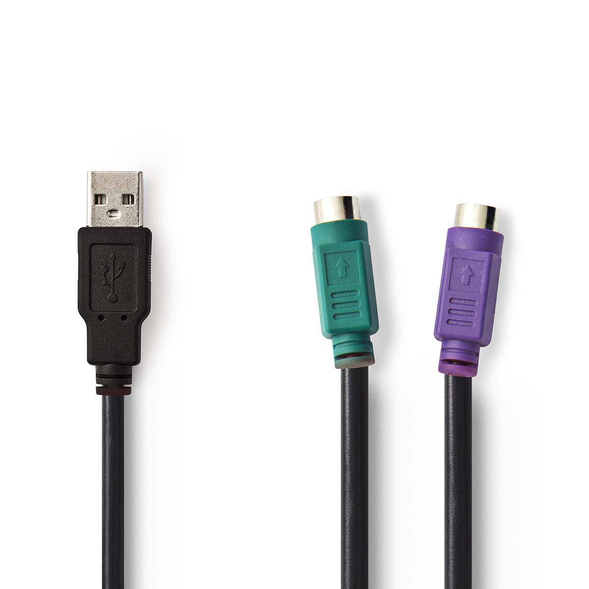 Convertitore da USB a PS/2 CableXpert UAPS12-BK-0