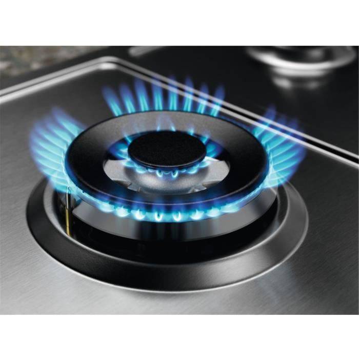 Electrolux KGS7536SX Nero, Acciaio inossidabile Da incasso 75 cm Gas 5 Fornelli-4
