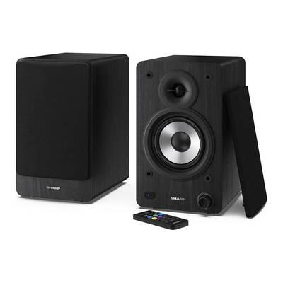 Sharp Bookshelf Speakers 2-vie Nero Con cavo e senza cavo 60 W-0