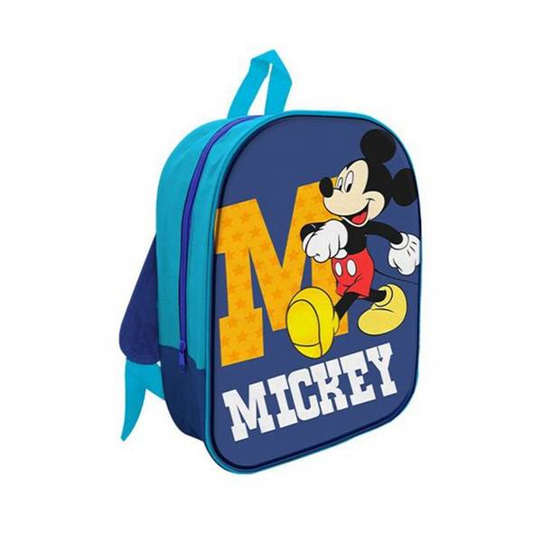 Zaino Zainetto In Tessuto Mickey Topolino 32cm Con Zip Scuola Asilo Tempo Libero 672774a -