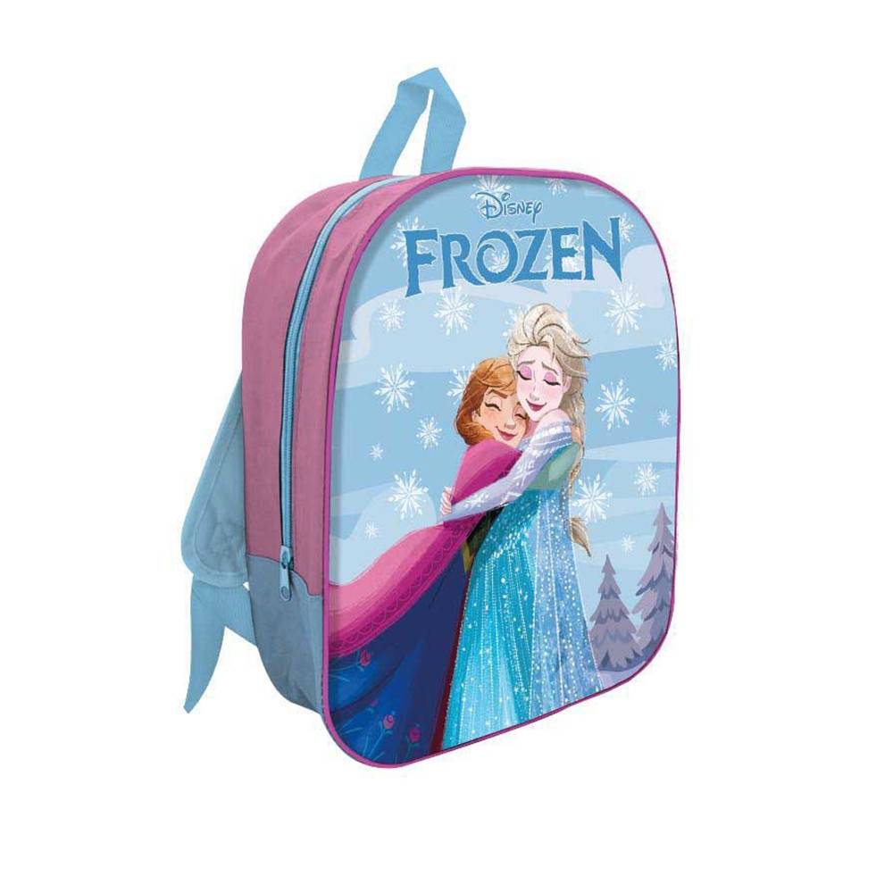 Zaino Zainetto In Tessuto Frozen Elsa E Anna 32 Cm Con Zip Per Scuola Tempo Libero 672811a --0