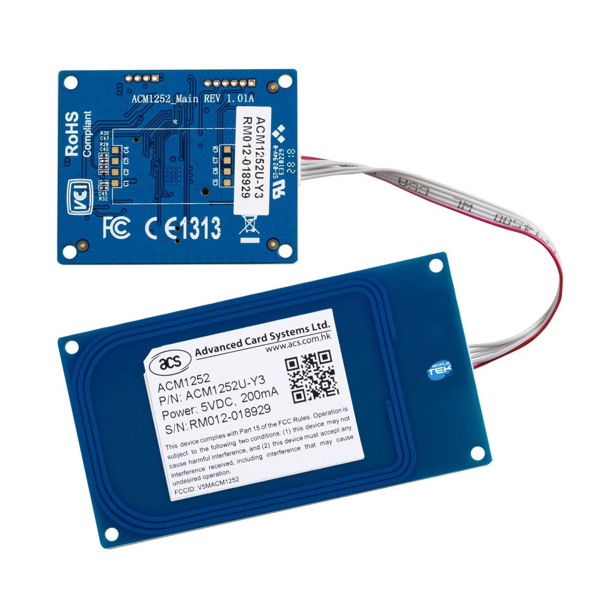 Acs Acm1252u-y3 Modulo Lettore Smart Card Nfc Antenna Staccabile Embedded-1