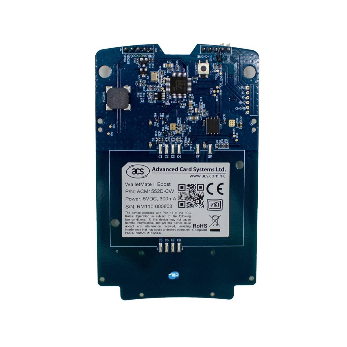 Acs Acm1552d-cw Walletmate 2 Boost Lettore Nfc Rfid Lettore Smart Card-2