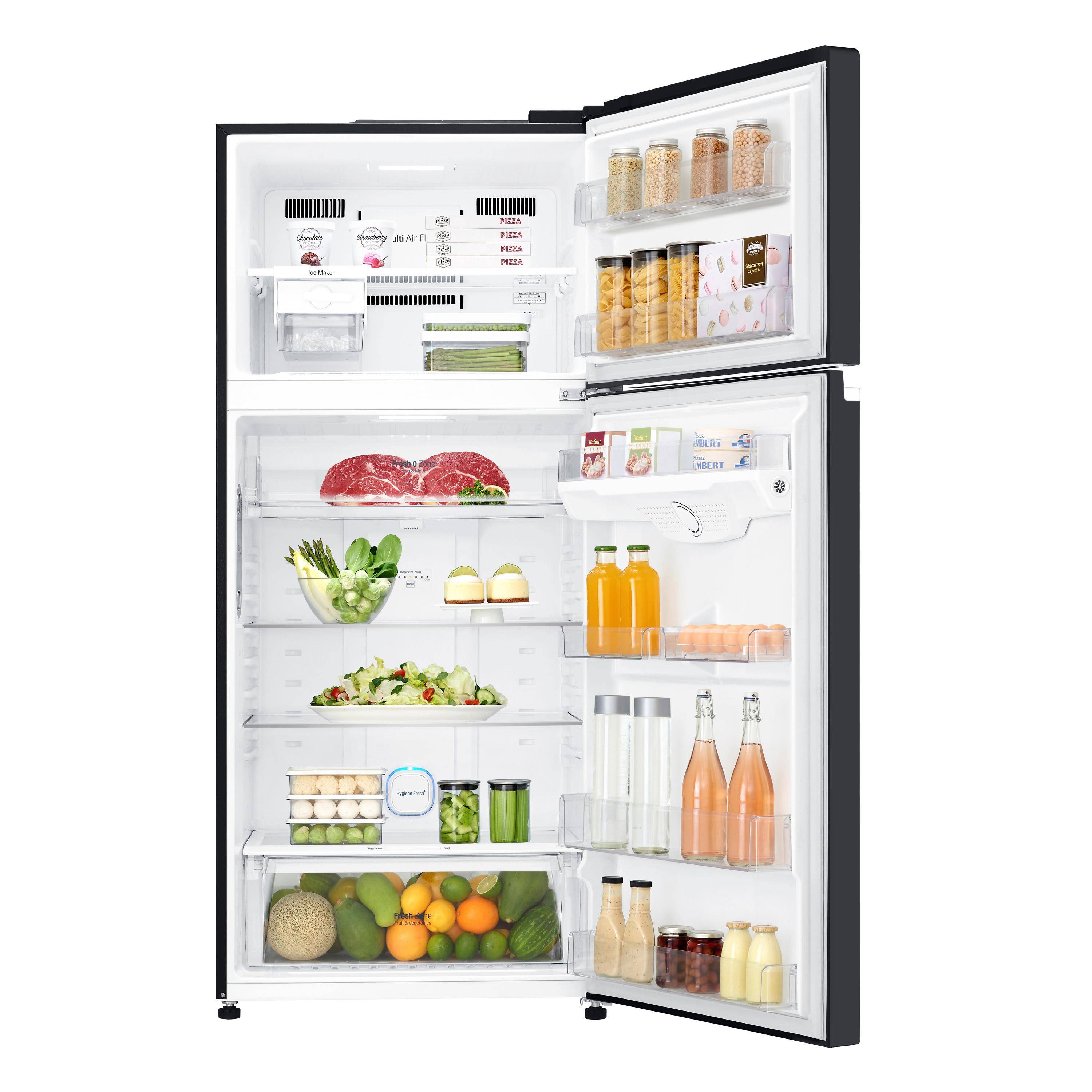 LG GTB744BMBED Frigorifero doppia porta, Classe E, 506L, Porte in vetro, Door Cooling,Nero-1