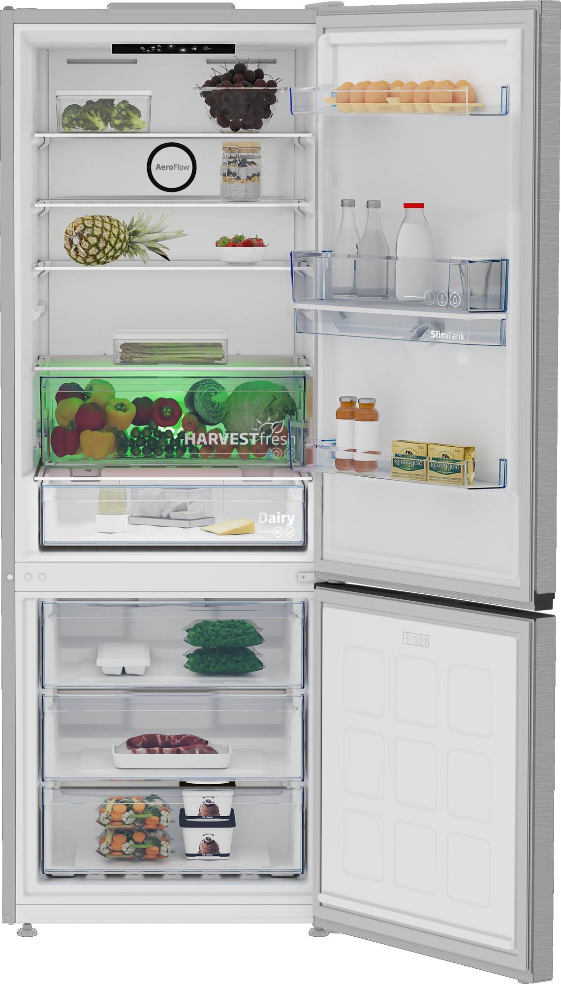 Beko B3RCNE564HDXB Libera installazione 490 L E Metallico-2