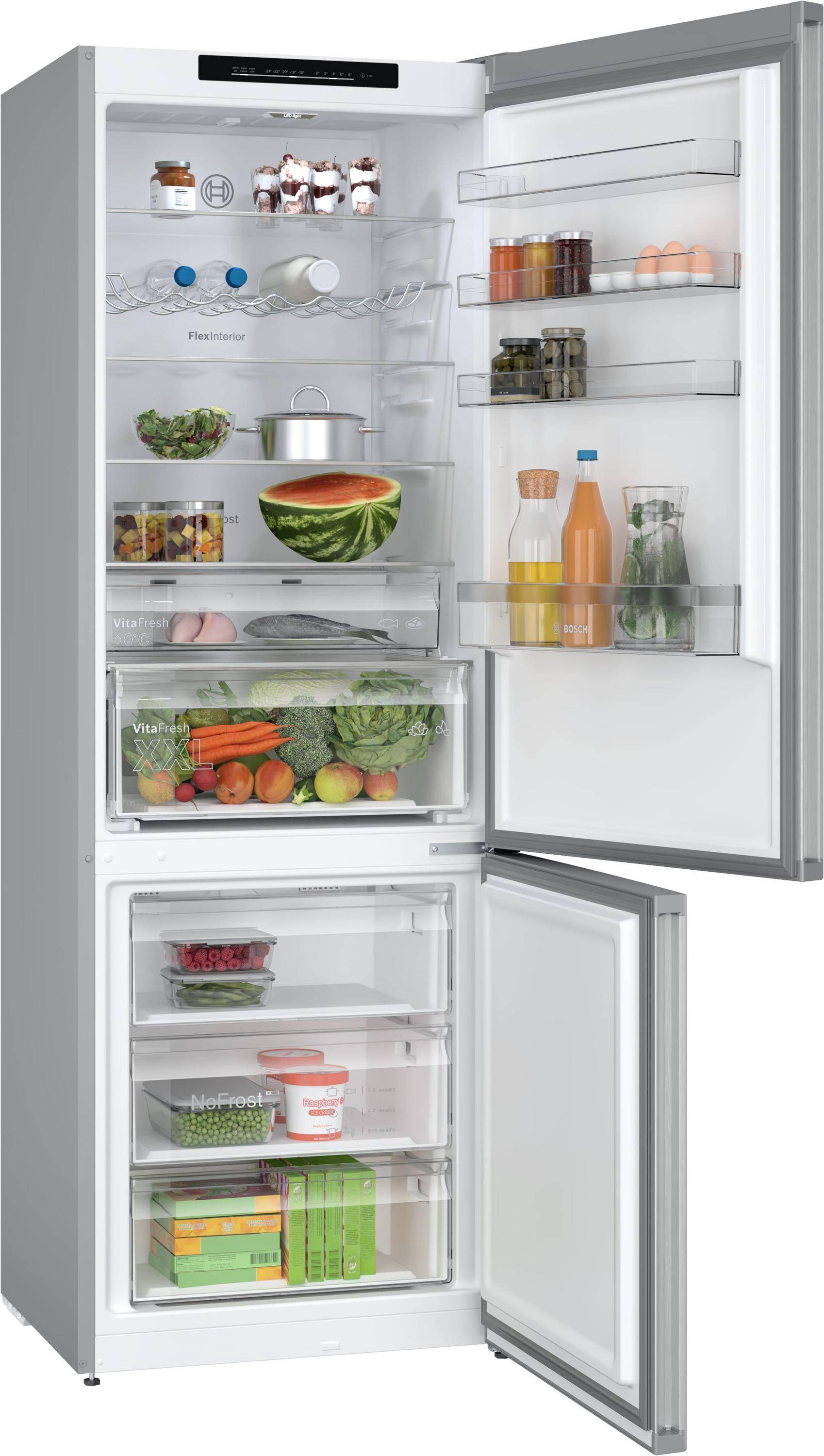 Bosch Serie 4 KGN492LDF frigorifero con congelatore Libera installazione 440 L D Acciaio inox-1