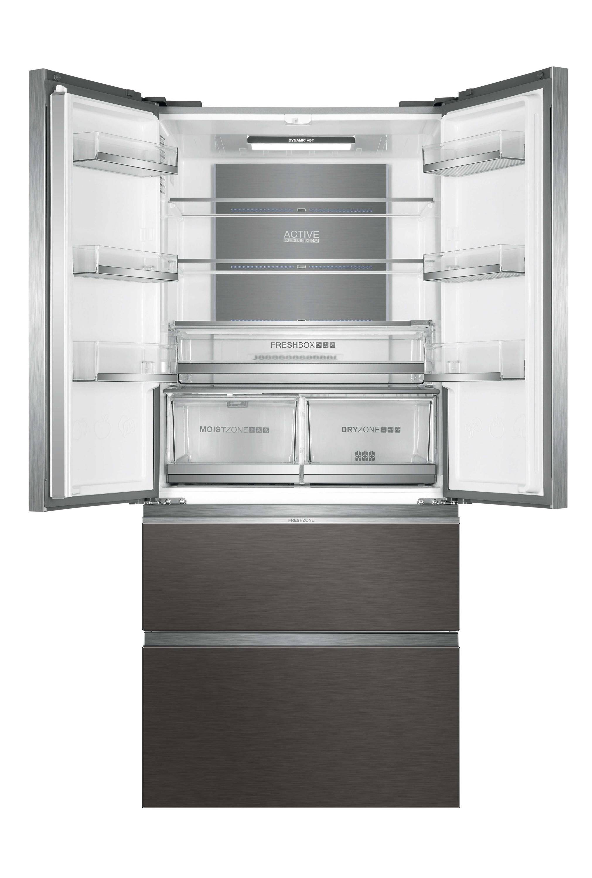 Haier HB18FGSAAA Libera installazione 539 L Argento, Titanio-1