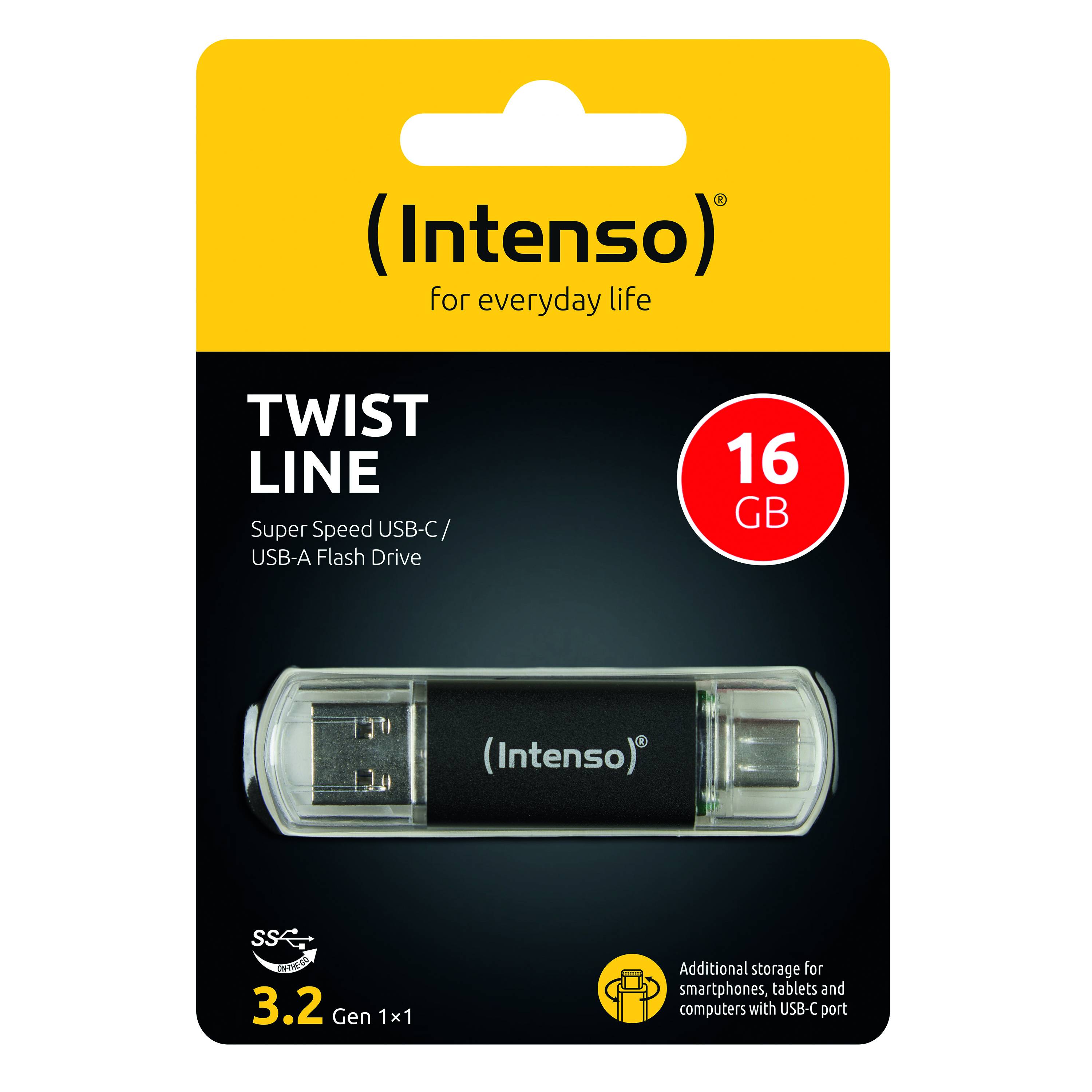 INTENSO FLASH DRIVE TWIST 16GB USB 3.2 + USB-C-2