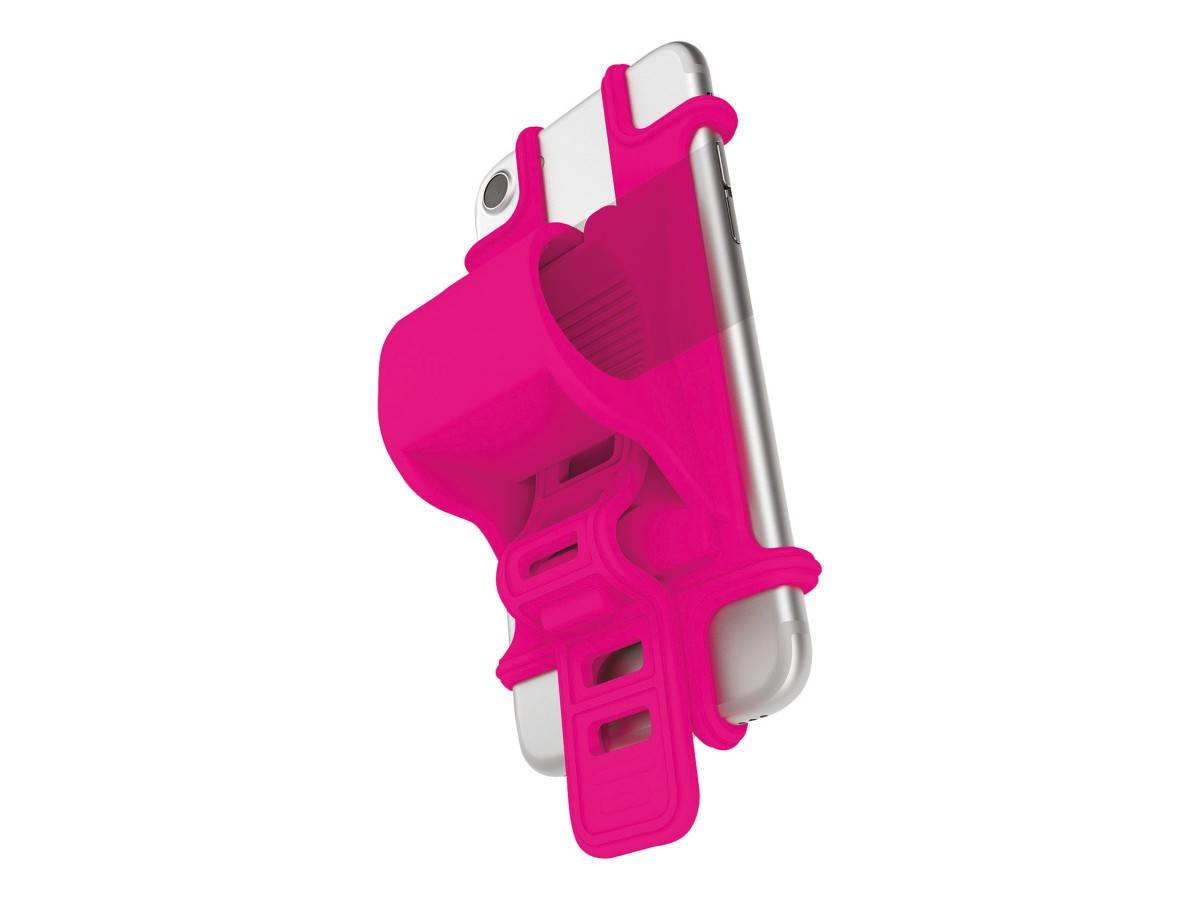 Portacellulare per Bicicletta Celly EASYBIKEPK Rosa Silicone-0