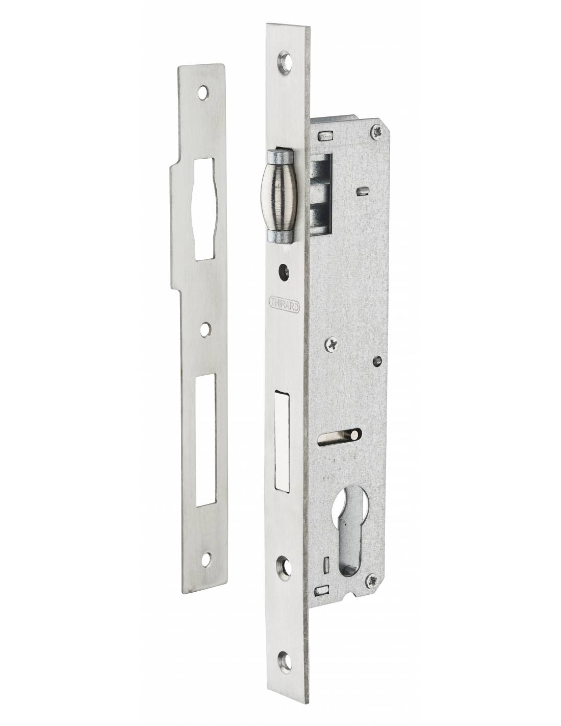 Cassa serratura con asse 25 mm, cilindro e rullo, L 41 mm – THIRARD-0