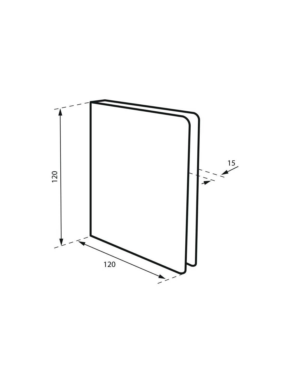 Pittogramma scale in acciaio inox spazzolato 120 x 120 mm – THIRARD-1