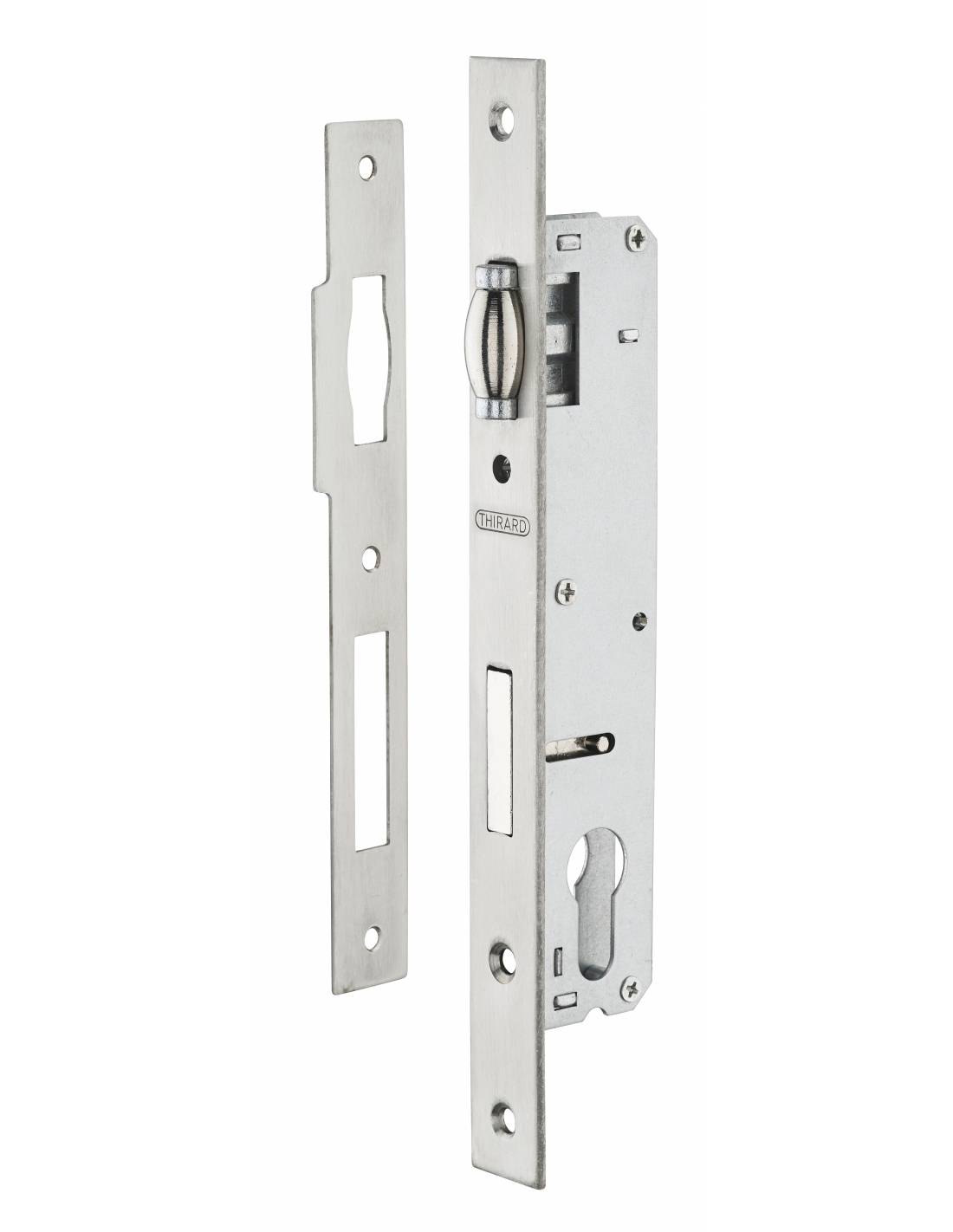 Cassa serratura con asse 20 mm, cilindro e rullo, L 36 mm – THIRARD-0