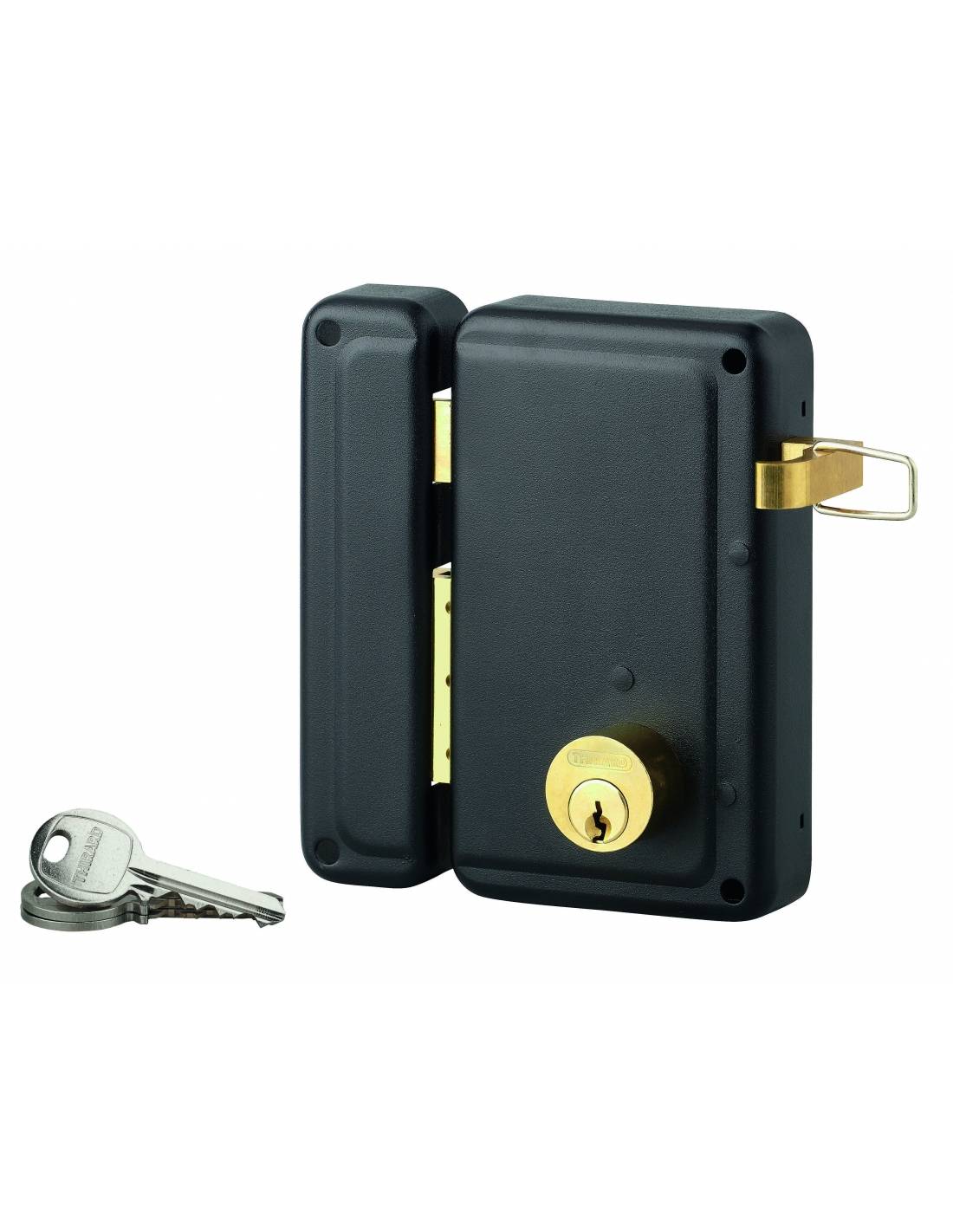 Serratura da applicare 76 x 130 mm, asse 45 mm, sinistra – THIRARD-0