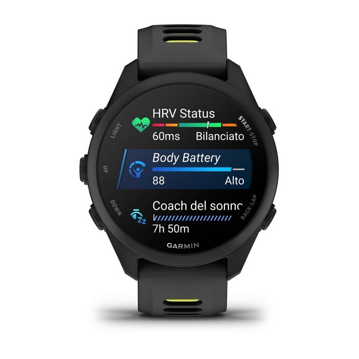 Garmin Forerunner 170 Music Smartwatch 43mm Sportivo Runner Gps Nero Giallo-2