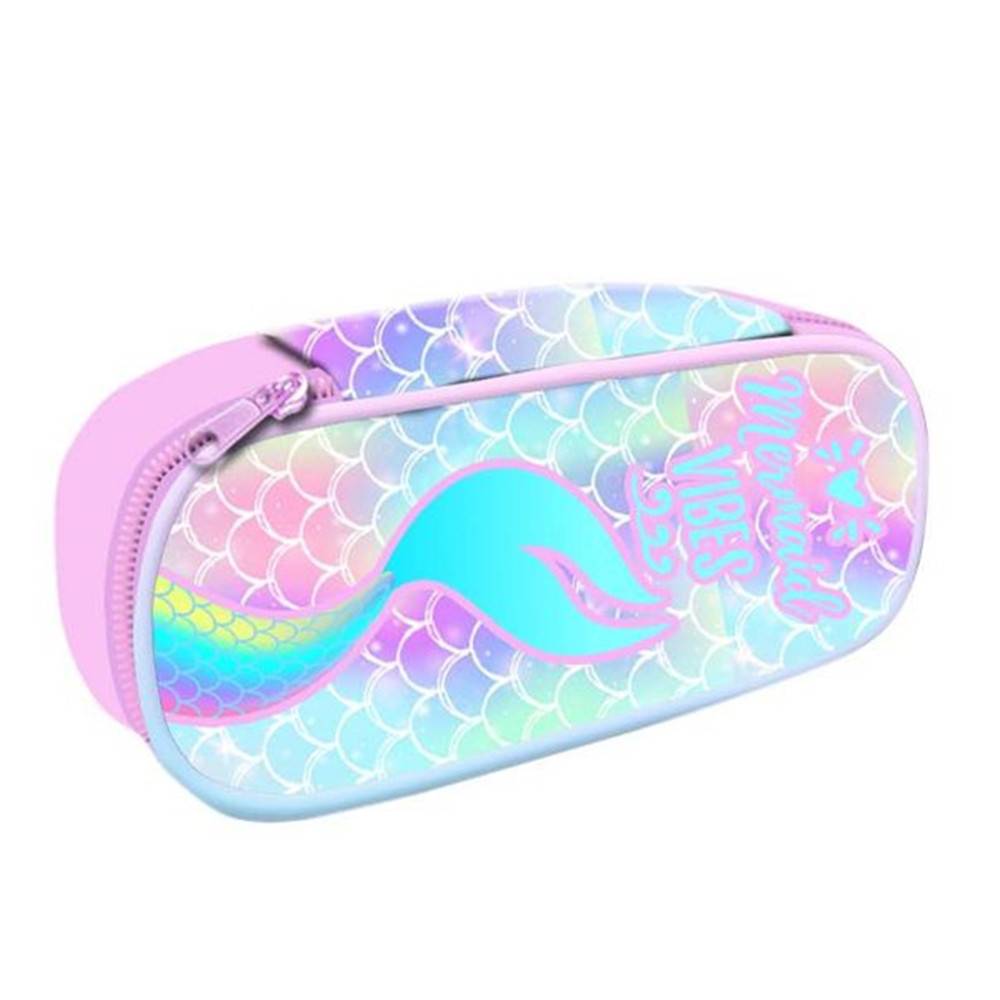 Astuccio Bauletto Playtoy Led Grafica Squame Con Coda Sirena Iridescente Scritta 15501540 --0
