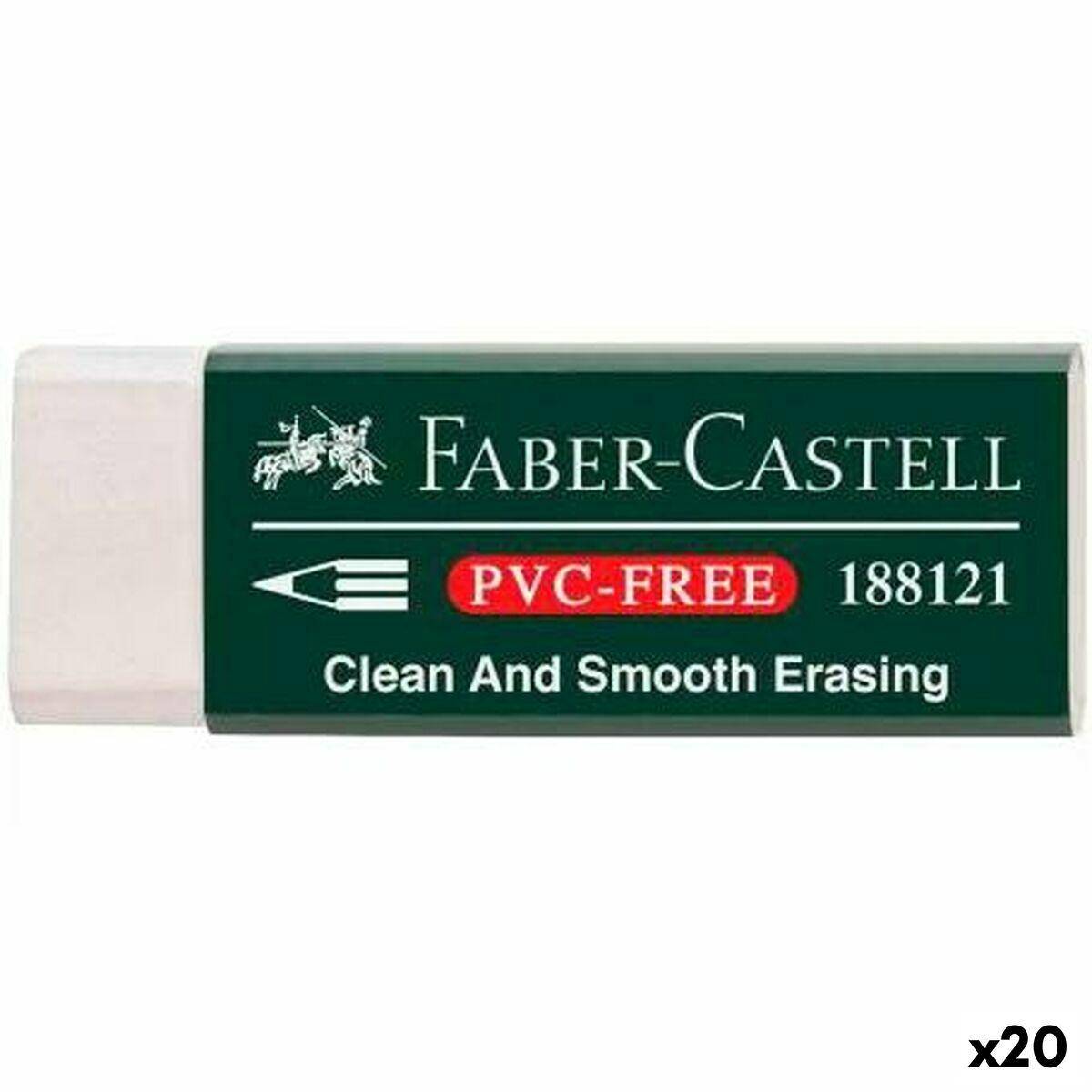 Gomma da cancellare Faber-Castell Bianco (20 Unità )-0