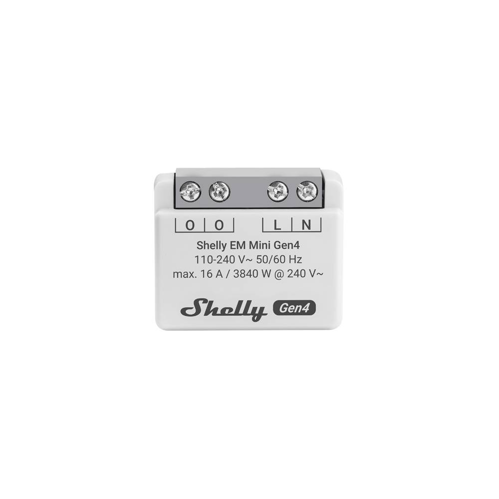 Shelly EM Mini Gen4 Misuratore Energia Compatto 16 A, Wi-Fi, Zigbee, Bluetooth e Matter-0