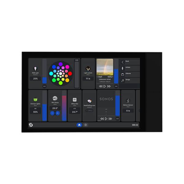 Shelly Wall Display XL Black Pannello Touch Smart Home 10,1”, Controllo Domotica e Monitoraggio Energia