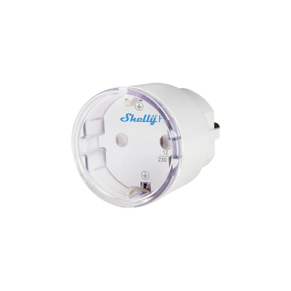 Shelly AZ Plug White Presa Smart con Controllo Remoto, Automazioni e Monitoraggio Energia, Bianca-0