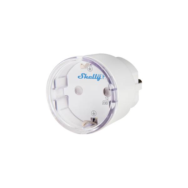 Shelly AZ Plug White Presa Smart con Controllo Remoto, Automazioni e Monitoraggio Energia, Bianca